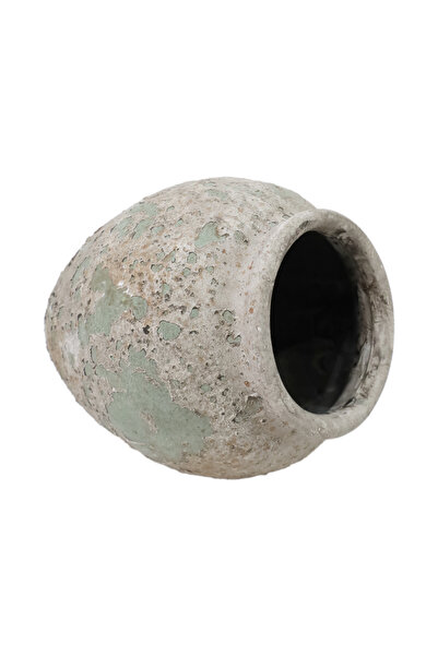 Generic Luxury green vase for elegant home decor and outdoor gardens, size (18*18*23.5 cm) (2 kg)