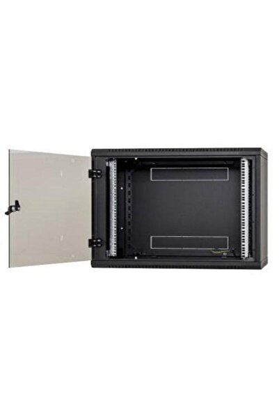 TRITON Dulap rack de perete 6U, 500mm, cu ușă de sticlă, blocabil, negru