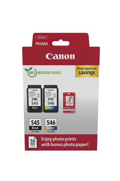 Canon PG-545/CL-546 PHOTO VALUE PACK ink cartridge pack, black capacity: 180 pages/8ml