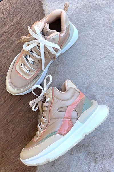 Bambi Mink Beige Women's Sneaker K01991116067