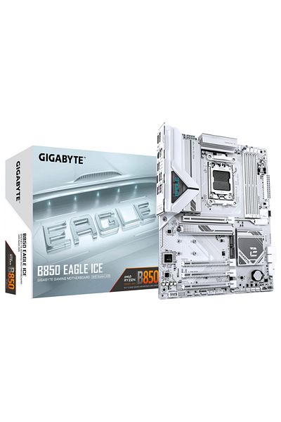 Gigabyte Placa de Baza B850 EAGLE ICE AM5, 4x DDR5, 1x DP 1x HDMI, 1x PCIE 5.0 x16 1x PCIE 4.0