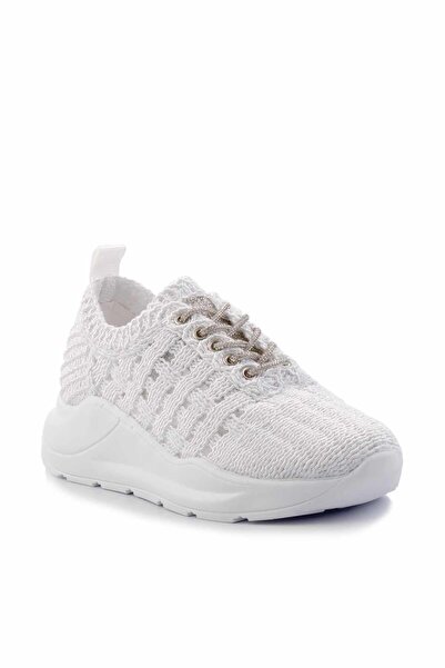 Bambi White Lame Women's Sneaker K01792015216