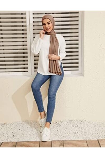 AL JAMIL Txmout Premium Jersey Hijab Scarf for Women - Muslim Cotton Head Covering