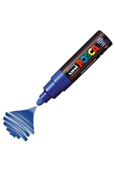 Uni Posca Marker Acrylic Painting Pen Pc-7M Bold 4.5-5.5 mm Blue