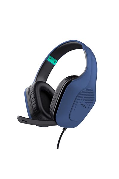 Trust Casti audio Casti cu fir Trust GXT 415B Zirox albast