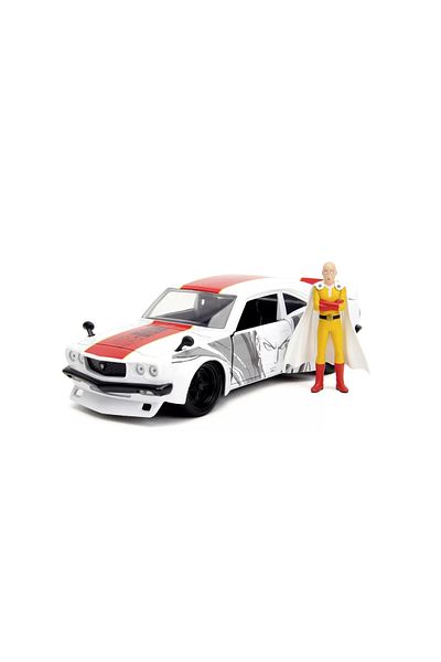Simba JADA ONE PUNCH MAN SET MAZDA RX 3 METAL CAR AND SAITAMA FIGURE