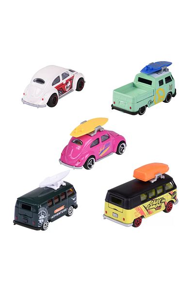 Simba MAJORETTE SET OF 5 METAL CARS VOLKSWAGEN 7.5CM