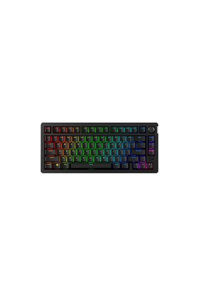 HP Tastatura gaming wireless mecanica HyperX Alloy Rise 75, switch-uri HX Red – Linear, Dual mode
