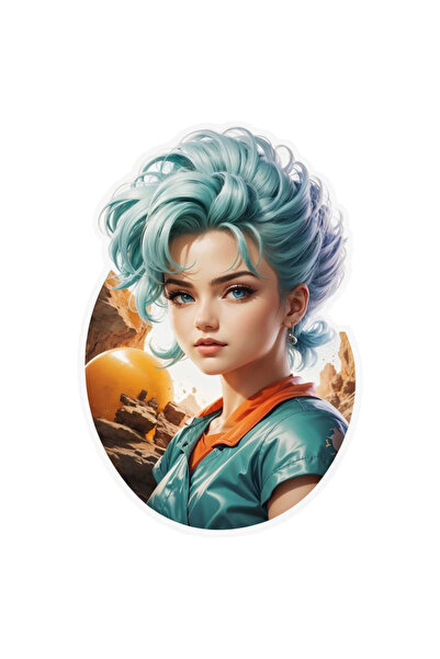 INOVATIX Set de 8 piese, autocolant Fată cu părul scurt, INOVATIX®. 6 cm