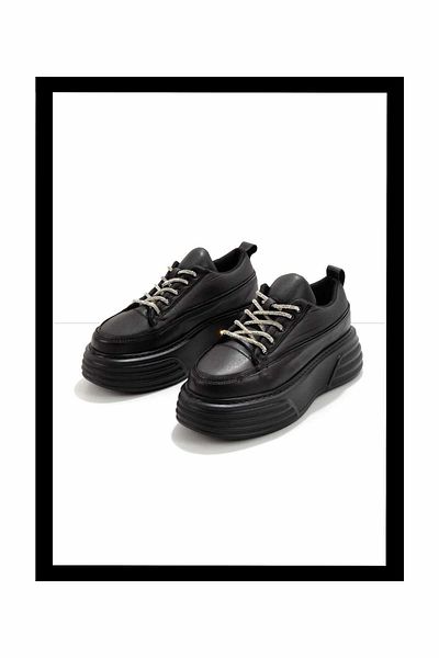 Bambi Black Lame Women's Sneaker K 01703026809