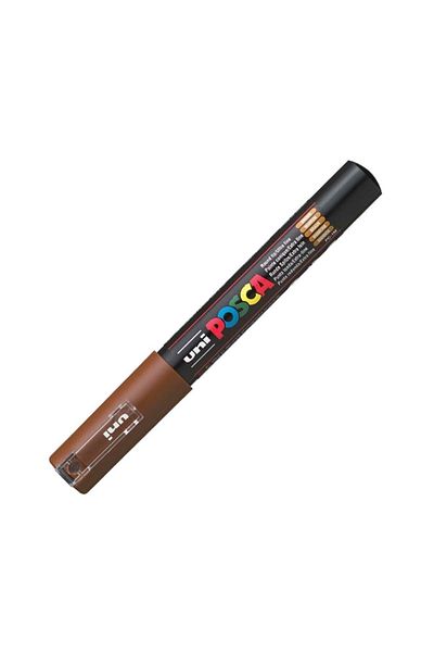 Uni Posca Marker Acrylic Painting Pen Pc-1M Extra Fine 0.7mm Brown