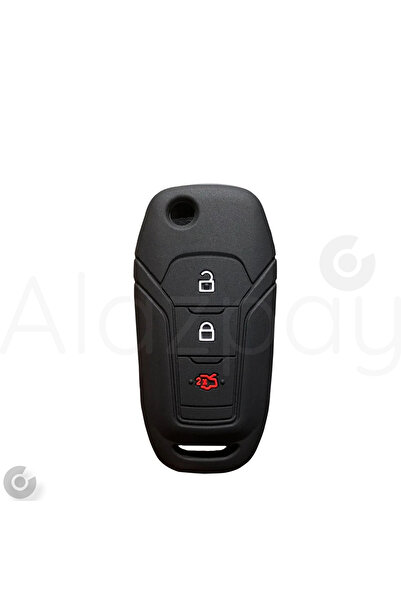 Alazpay حافظة مفاتيح من السيليكون لسيارة فورد مونديو كوغا فوكس فييستا بوما ري...