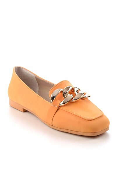 Bambi Turuncu Kadın Loafer Ayakkabı K01641165901