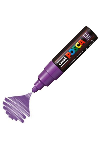 Uni Posca Marker Acrylic Painting Pen Pc-7M Bold 4.5-5.5 mm Purple