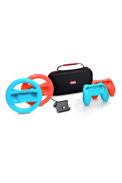 Trust Pachet de accesorii Nintendo Switch cu husă, mânere, roți, folii de pro...