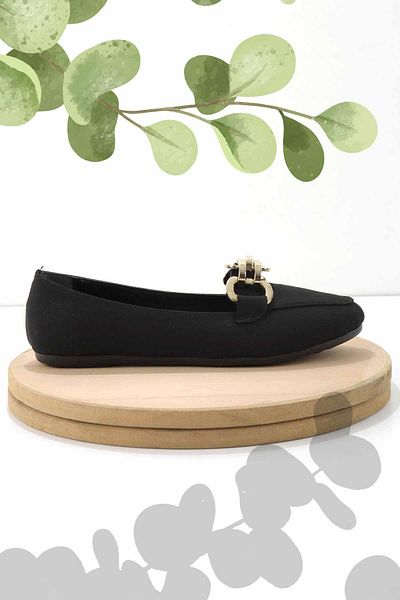 Bambi Μαύρα ματ Γυναικεία Loafer Παπούτσια K01688020738