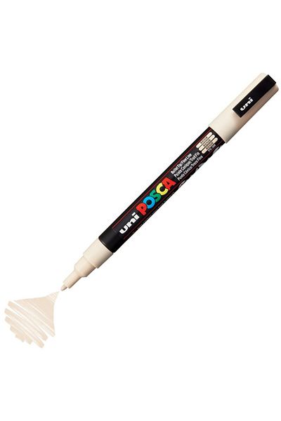 Uni Posca Marker Acrylic Painting Pen Pc-3M 0.9-1.3mm Beige
