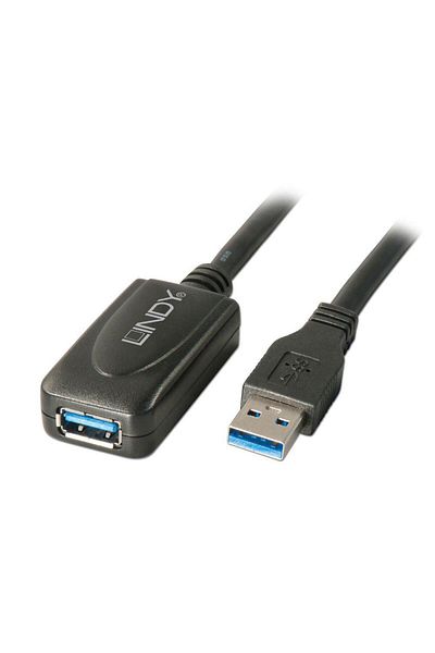 LİNDY Cablu LY-43155, USB 3.0 Extension, 5m, negru