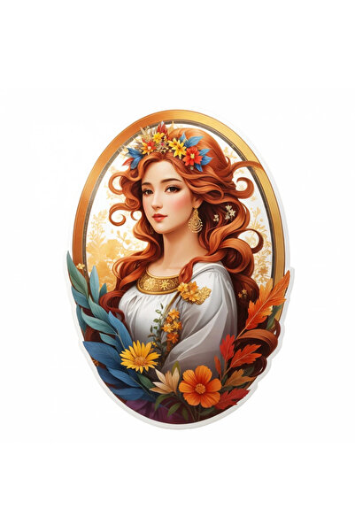 INOVATIX Set de 8 piese, autocolant cu simbolul zodiacal Fecioară, fată, INOV...