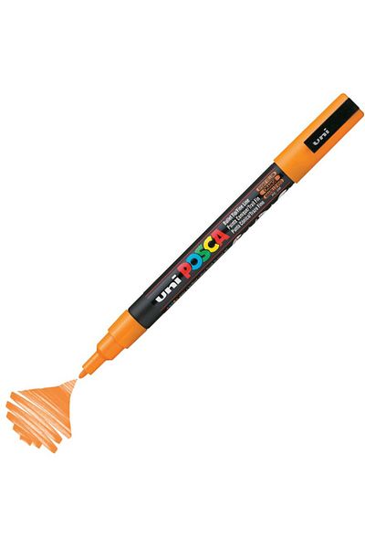 Uni Posca Marker Acrylic Painting Pen Pc-3M 0.9-1.3mm Bright Yellow