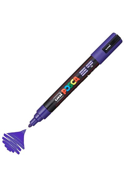 Uni Posca Marker Acrylic Painting Pen Pc-5M Medium 1.8-2.5mm Prussian Blue
