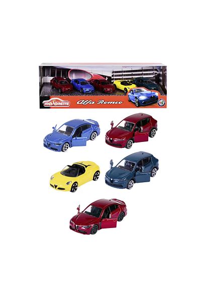 Simba MAJORETTE METAL CARS SET OF 5 ALFA ROMEO CARS