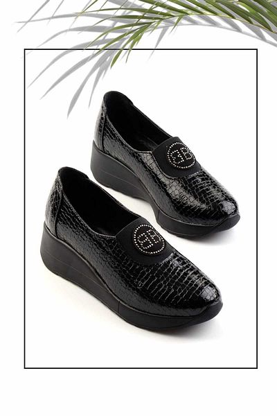 Bambi Pantofi casual de damă negri K01586391111
