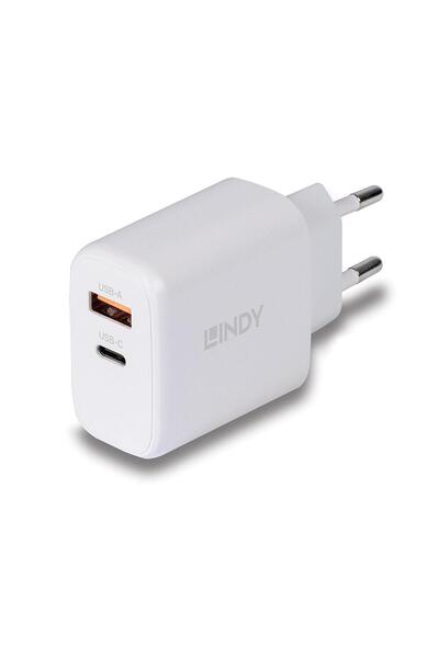 LİNDY Battery chargers Lindy USB Type-A & C charger 65W