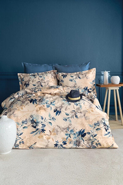 İssimo Home Sethe 300 Tc (120 Thread Count) Digital Cotton Satin Duvet Cover Set Double