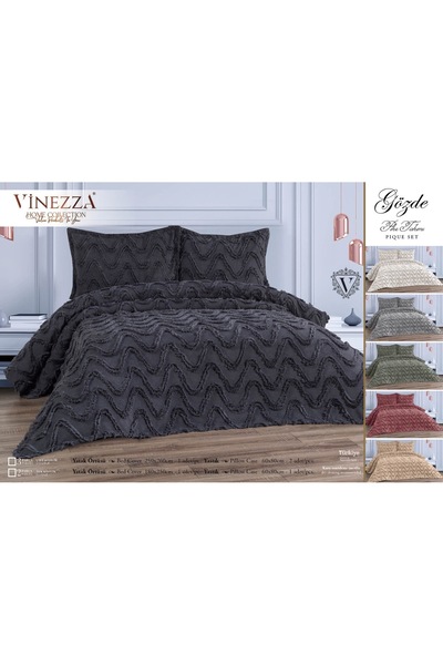 Zaimoğlu Pompom Bedspread Set White