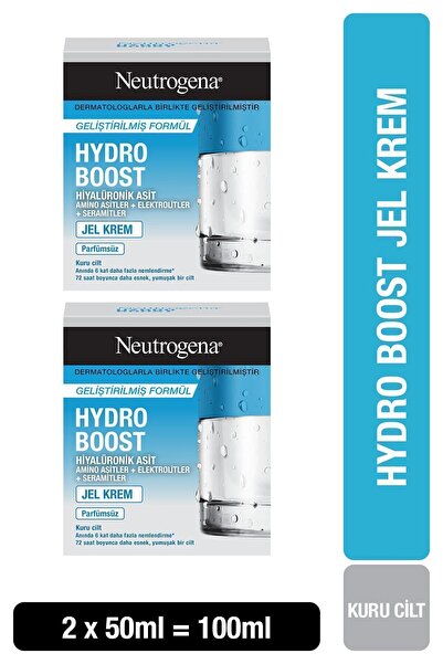 Neutrogena Hydro Boost Gel Cream - Moisturizing Dry Skin 50mlx2