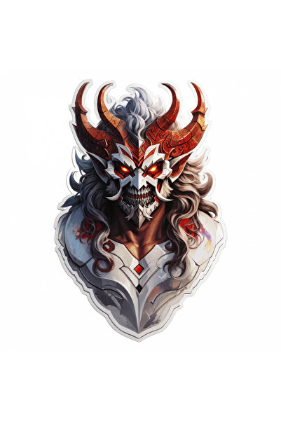 INOVATIX Set de 8 piese, autocolant Demon Andras cu împletituri, INOVATIX®. 6 cm