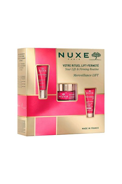 Nuxe Cremă de zi Merveillance Lift Set 50ml, Cremă contur ochi lifting 15ml, Cremă de noapte lifting 15ml