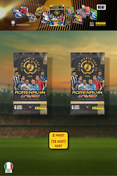 TOYFEST Panini Club World Cup 25 Footballer Cards - Pack of 2 (12 Cards)