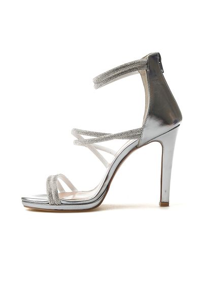 YAŞAR KAŞLI Women's Thin Heeled Shoes 25Y Ykşk-8471 Z Silver