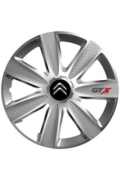 OEM Set de 4 capace de jantă GTX gri R15, pentru Citroen