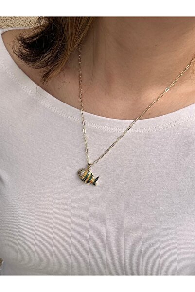 YENGEÇ Steel Fish Necklace