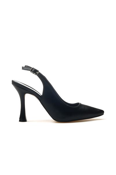 YAŞAR KAŞLI Women's Thin Heeled Shoes 25Y Ykşk-8413 Z Black