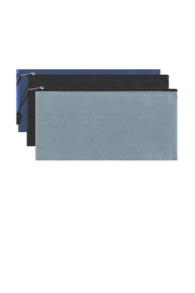 Siriderya Waterproof Oxford Fabric Pencil Case - A6 Size, Zippered, Multipurpose Organizer Gray