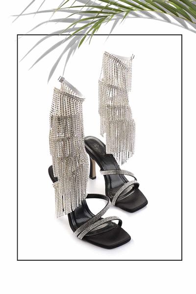 Bambi Pantofi de seara de dama din piele neagra K05480055438