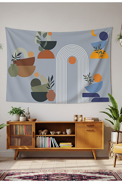 GREENDECOR Flower Vase Mandala Bohemian Wall Cloth Wall Tapestry Wall Art Wal...