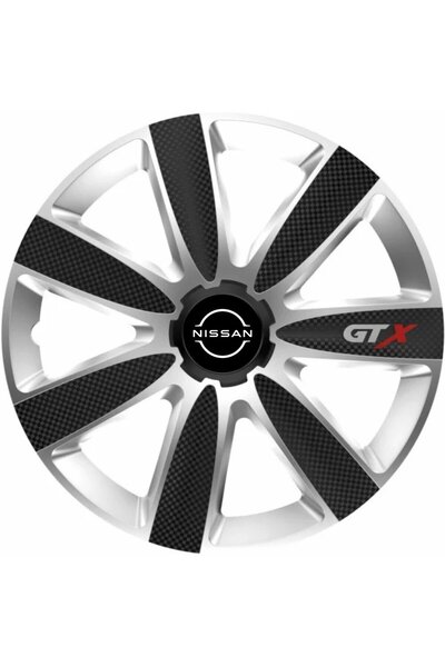 OEM Set de 4 capace de jantă GTX Gri Carbon-Negru R17, pentru Nissan nou