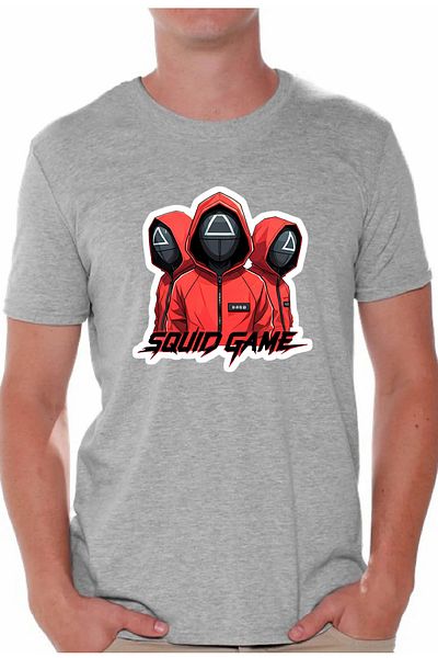 makiteks Printed Squidgames Women Men Unisex Crew Neck Printed T-Shirt White Black Gray Tshirt Tee