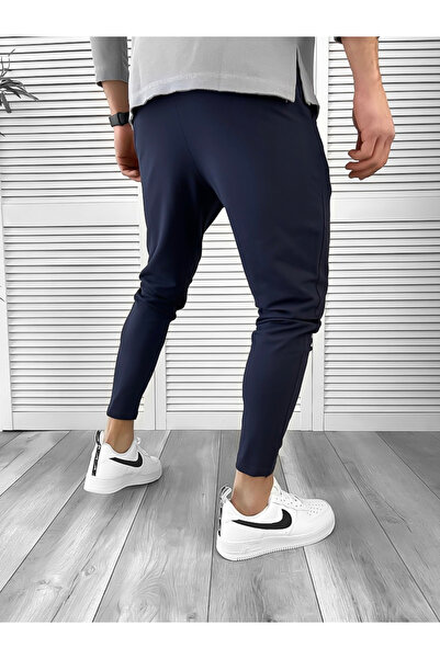 dehaine Men's cotton sweatpants, 10274, navy blue