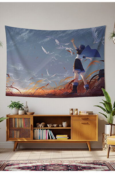 GREENDECOR Anime Cartoon Movie Birds Wallcloth Wall Carpet Wall Art Wall Deco...