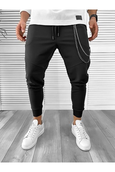 dehaine Men's cotton sweatpants, 10141, black