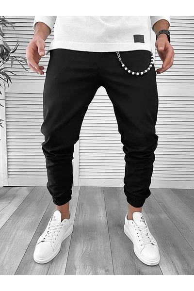 dehaine Men's cotton sweatpants, 7182, black