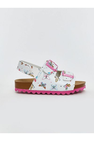 LC Waikiki Lcw Steps Butterfly Printed Baby Girl Sandals