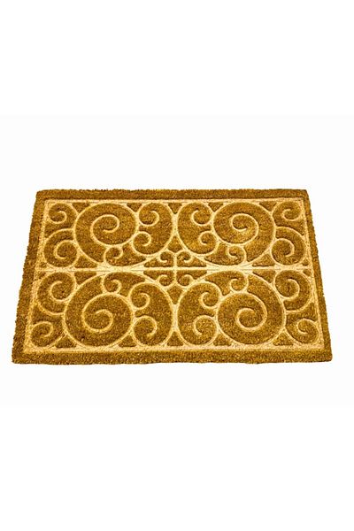 OPTIM DEKO Covoras Intrare, fibra cocos si cauciuc, in relief, Dm 54, 75x45x2 cm