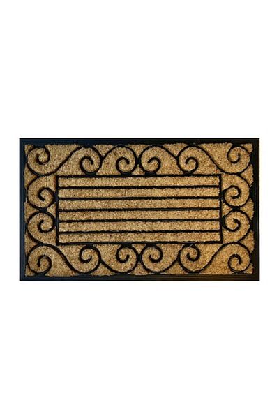 OPTIM DEKO Entrance Mat, Coconut Fiber and Rubber, RB 2598, 75x45x2 cm, Rectangular